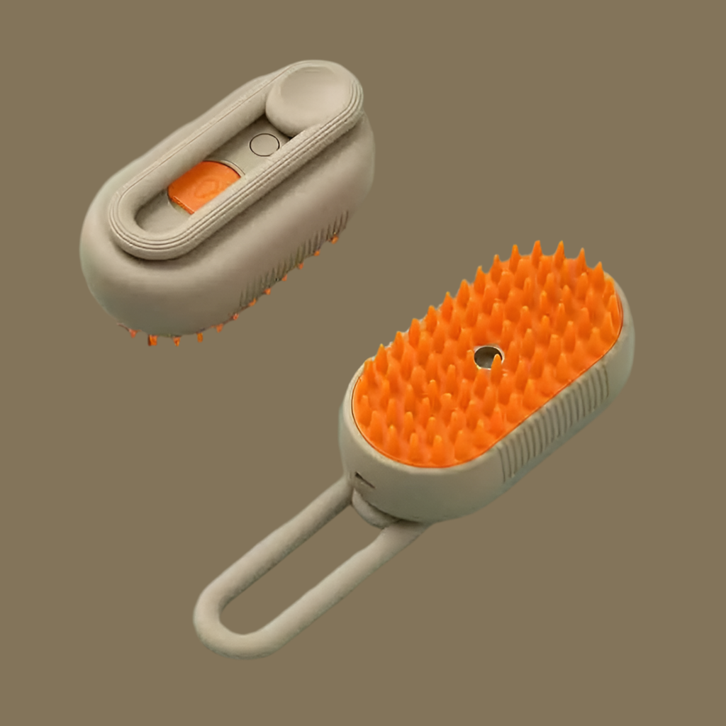 Brosse avec vaporisateur pour chien/chat